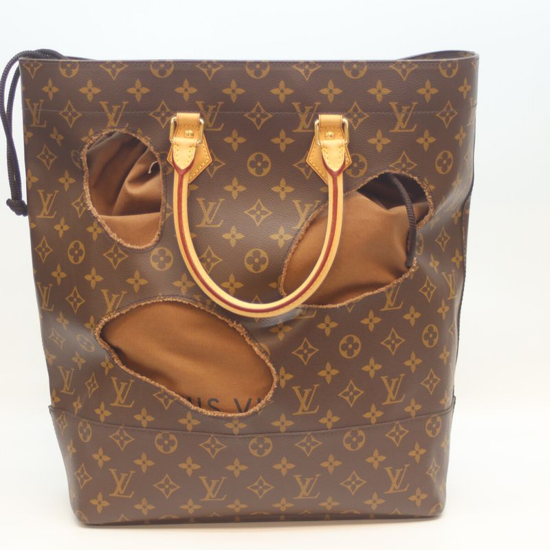 Louis Vuitton Comme des Garcons M40279 Monogram with Holes Tote Bag