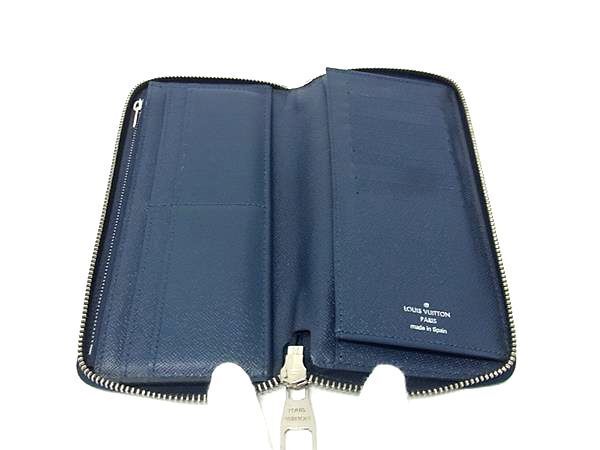 Louis Vuitton Wallet Zippy Wallet Vertical M30510 Blue Marline (navy) Taiga