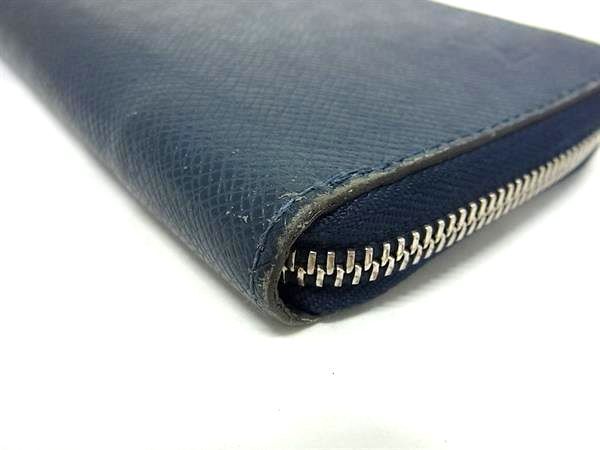 Louis Vuitton Wallet Zippy Wallet Vertical M30510 Blue Marline (navy) Taiga