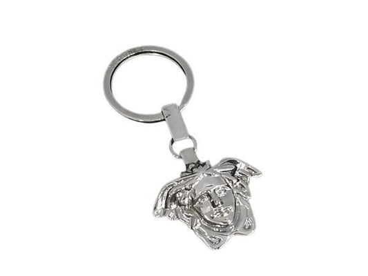 Versace Key Holder Medusa Silver Metal Unisex