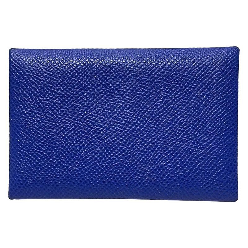 Hermes Business Card Case Calvi Blue