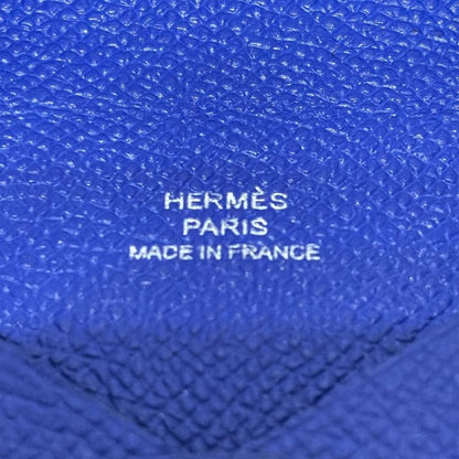 Hermes Business Card Case Calvi Blue