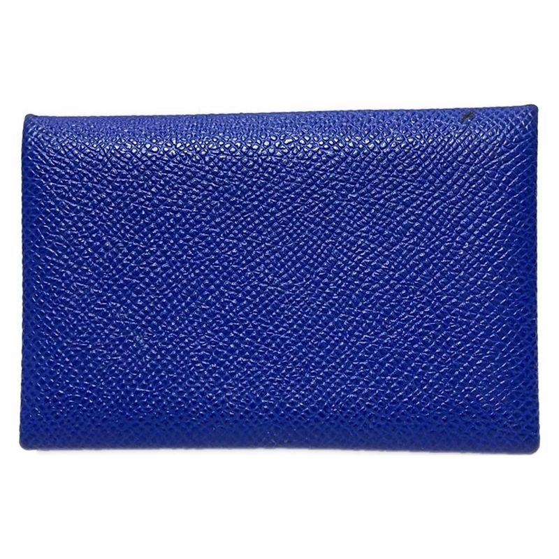 Hermes Business Card Case Calvi Blue