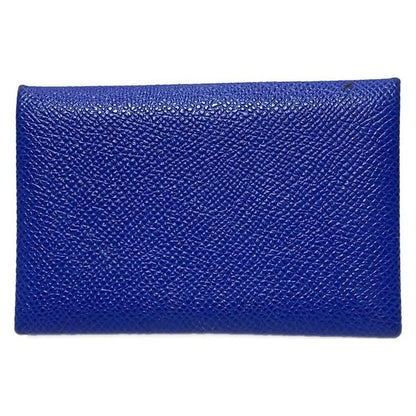 Hermes Business Card Case Calvi Blue
