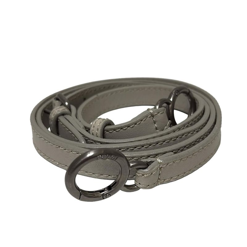 Fendi Shoulder Strap - Light Gray Leather