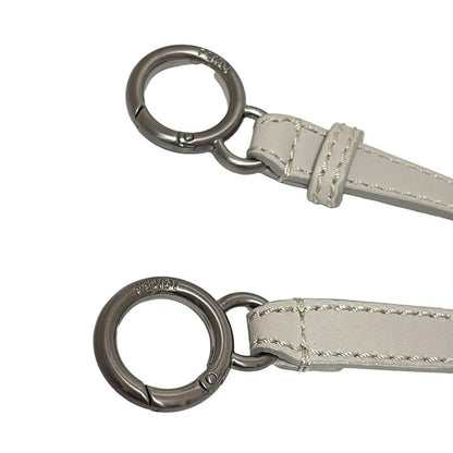 Fendi Shoulder Strap - Light Gray Leather