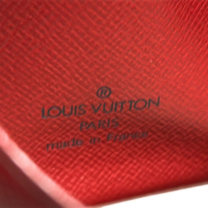 Louis Vuitton Epi Porte 2 Carte Vertical M63207 Castilian Red Leather