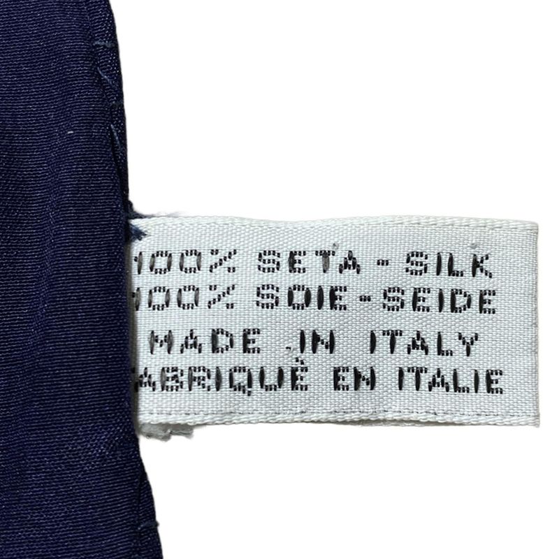 Chanel Scarf - Navy White and Gold Bag Pattern (classic Handbag Matelasse )