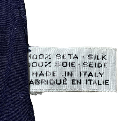 Chanel Scarf - Navy White and Gold Bag Pattern (classic Handbag Matelasse )