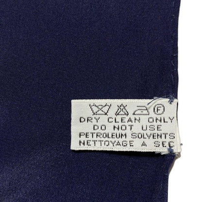 Chanel Scarf - Navy White and Gold Bag Pattern (classic Handbag Matelasse )