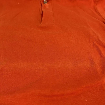 Hermes Short Sleeve Polo Shirt Size S Men's - 3054 Orange and Dark Gray Serie