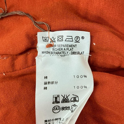 Hermes Short Sleeve Polo Shirt Size S Men's - 3054 Orange and Dark Gray Serie