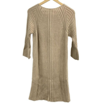 Hermes Dress Size 38 M Women's Excellent Condition - 57-7705 Beige Crew Neck