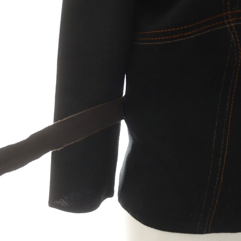 Prada Knitted Sweater Long Sleeve M Black An25