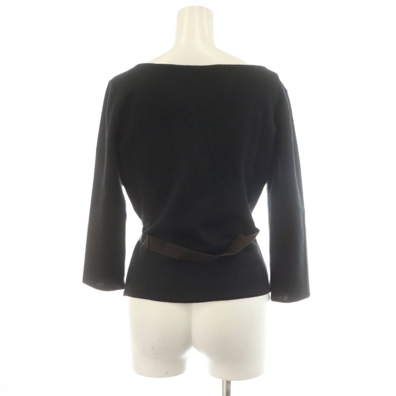 Prada Knitted Sweater Long Sleeve M Black An25