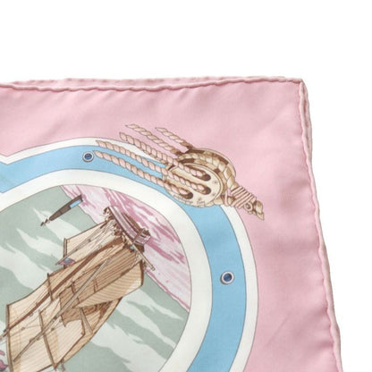 Hermes Aesthetics of Sail Belles Amures Scarf Pink Calais 45