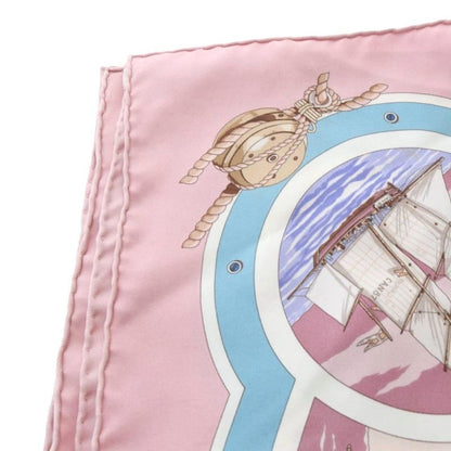 Hermes Aesthetics of Sail Belles Amures Scarf Pink Calais 45
