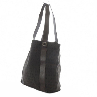 Bvlgari Bvlgari Logomania Canvas Tote Bag Shoulder Bag Dark Brown Yo25