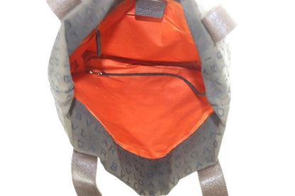 Bvlgari Bvlgari Logomania Canvas Tote Bag Shoulder Bag Dark Brown Yo25