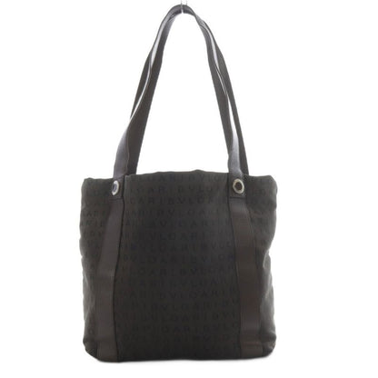 Bvlgari Bvlgari Logomania Canvas Tote Bag Shoulder Bag Dark Brown Yo25
