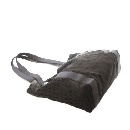 Bvlgari Bvlgari Logomania Canvas Tote Bag Shoulder Bag Dark Brown Yo25