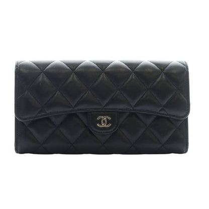 Chanel Classic Long Wallet Long Wallet Flap Matelasse Coco Mark Lambskin 31st