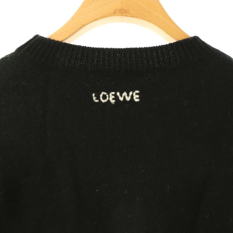 Loewe Graphic Sweater Knit XS Black Df - OS