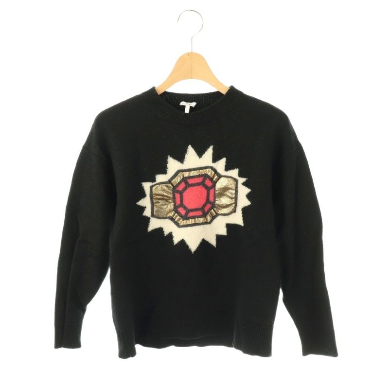 Loewe Graphic Sweater Knit XS Black Df - OS