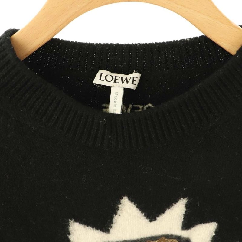 Loewe Graphic Sweater Knit XS Black Df - OS