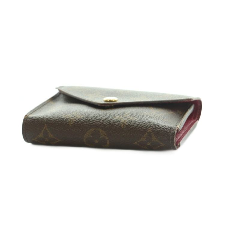 Louis Vuitton Portefeuille Victorine Wallet Trifold Coin Purse Monogram Pattern