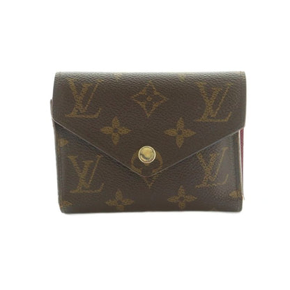 Louis Vuitton Portefeuille Victorine Wallet Trifold Coin Purse Monogram Pattern