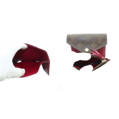 Louis Vuitton Portefeuille Victorine Wallet Trifold Coin Purse Monogram Pattern