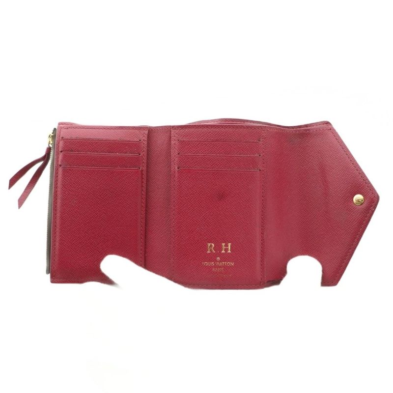 Louis Vuitton Portefeuille Victorine Wallet Trifold Coin Purse Monogram Pattern