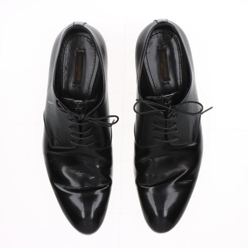 Louis Vuitton 12 Years Patent Leather Shoes Men's 7 St0132 Black Made In Italy