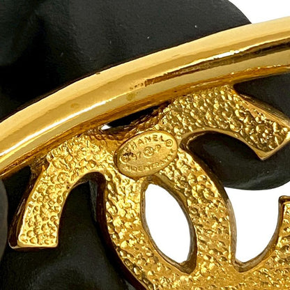 Chanel Vintage Coco Mark Bangle Bracelet Accessory Gold 02633 97P