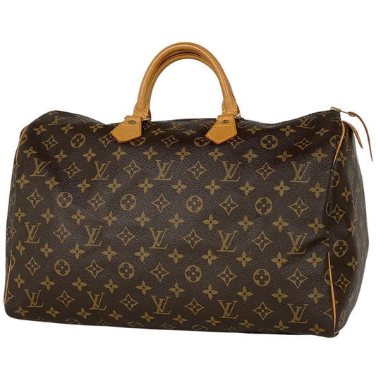 Louis Vuitton Speedy 40 Boston Bag Commuter Handbag Monogram Brown M41522 Women