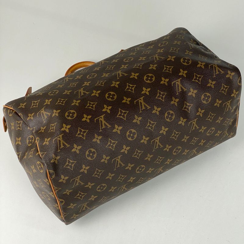 Louis Vuitton Speedy 40 Boston Bag Commuter Handbag Monogram Brown M41522 Women