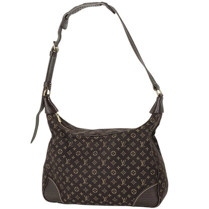 Louis Vuitton Boulogne Shoulder Bag Monogram Mini Lin Ebène M95225 Women