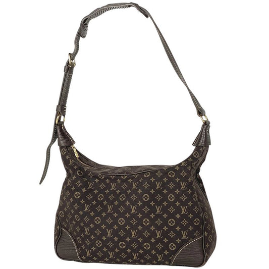 Louis Vuitton Boulogne Shoulder Bag Monogram Mini Lin Ebène M95225 Women