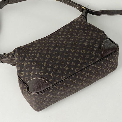 Louis Vuitton Boulogne Shoulder Bag Monogram Mini Lin Ebène M95225 Women