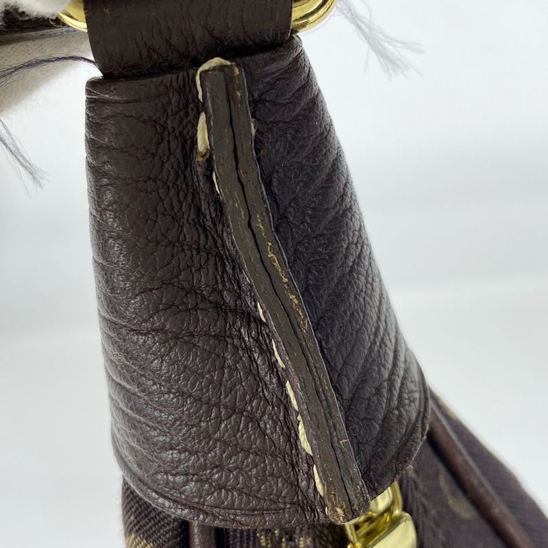 Louis Vuitton Boulogne Shoulder Bag Monogram Mini Lin Ebène M95225 Women