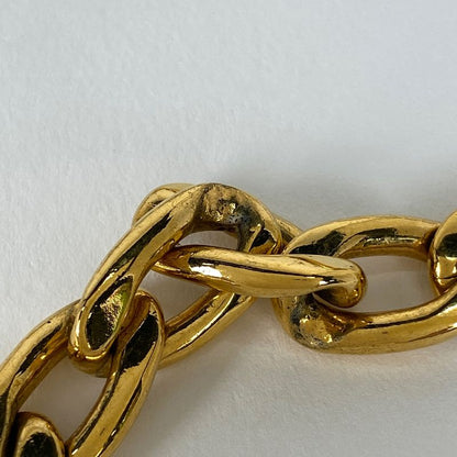 Chanel Coco Mark Chain Belt Coin 94p Engraved GP Gold Ladies