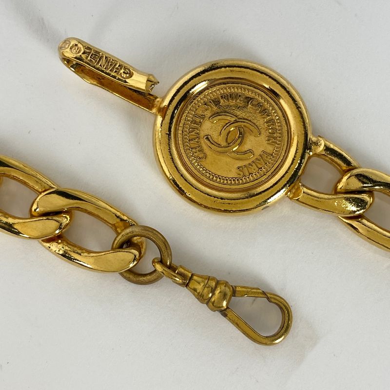 Chanel Coco Mark Chain Belt GP Gold Ladies