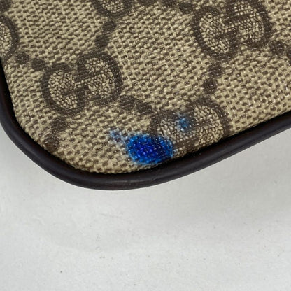 Gucci GG Pattern Shoulder Bag Crossbody Shoulder Bag Coated Canvas Brown 201538