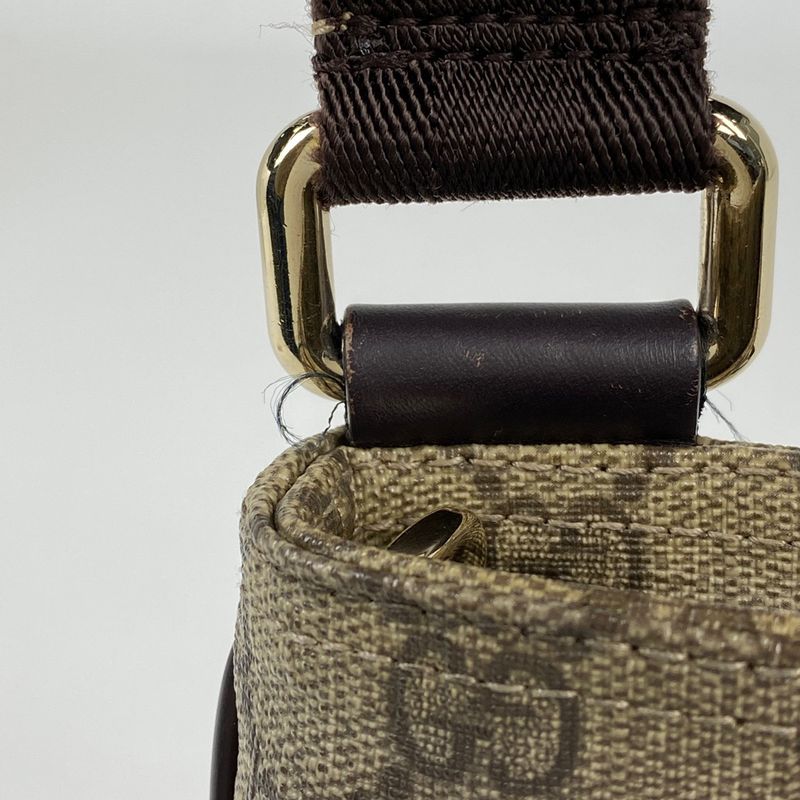 Gucci GG Pattern Shoulder Bag Crossbody Shoulder Bag Coated Canvas Brown 201538