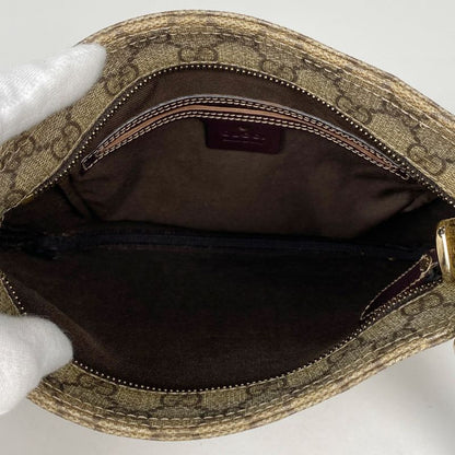 Gucci GG Pattern Shoulder Bag Crossbody Shoulder Bag Coated Canvas Brown 201538