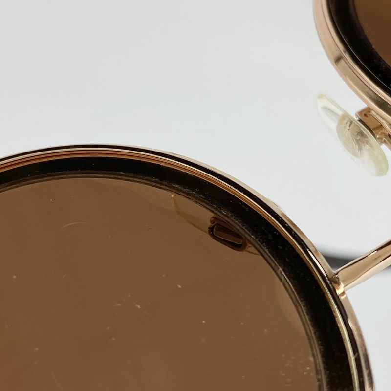 Chanel Logo Sunglass Es Round Eyewear Sunglass Es Metal Plastic Bronze 4226 Ladies