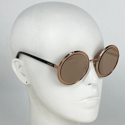 Chanel Logo Sunglass Es Round Eyewear Sunglass Es Metal Plastic Bronze 4226 Ladies
