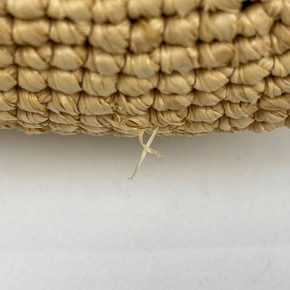 Loewe Slit Pochette Bag Anagram Bag Shoulder Bag Raffia Brown Women