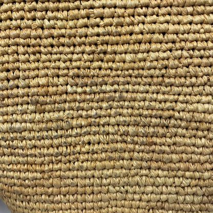 Loewe Slit Pochette Bag Anagram Bag Shoulder Bag Raffia Brown Women